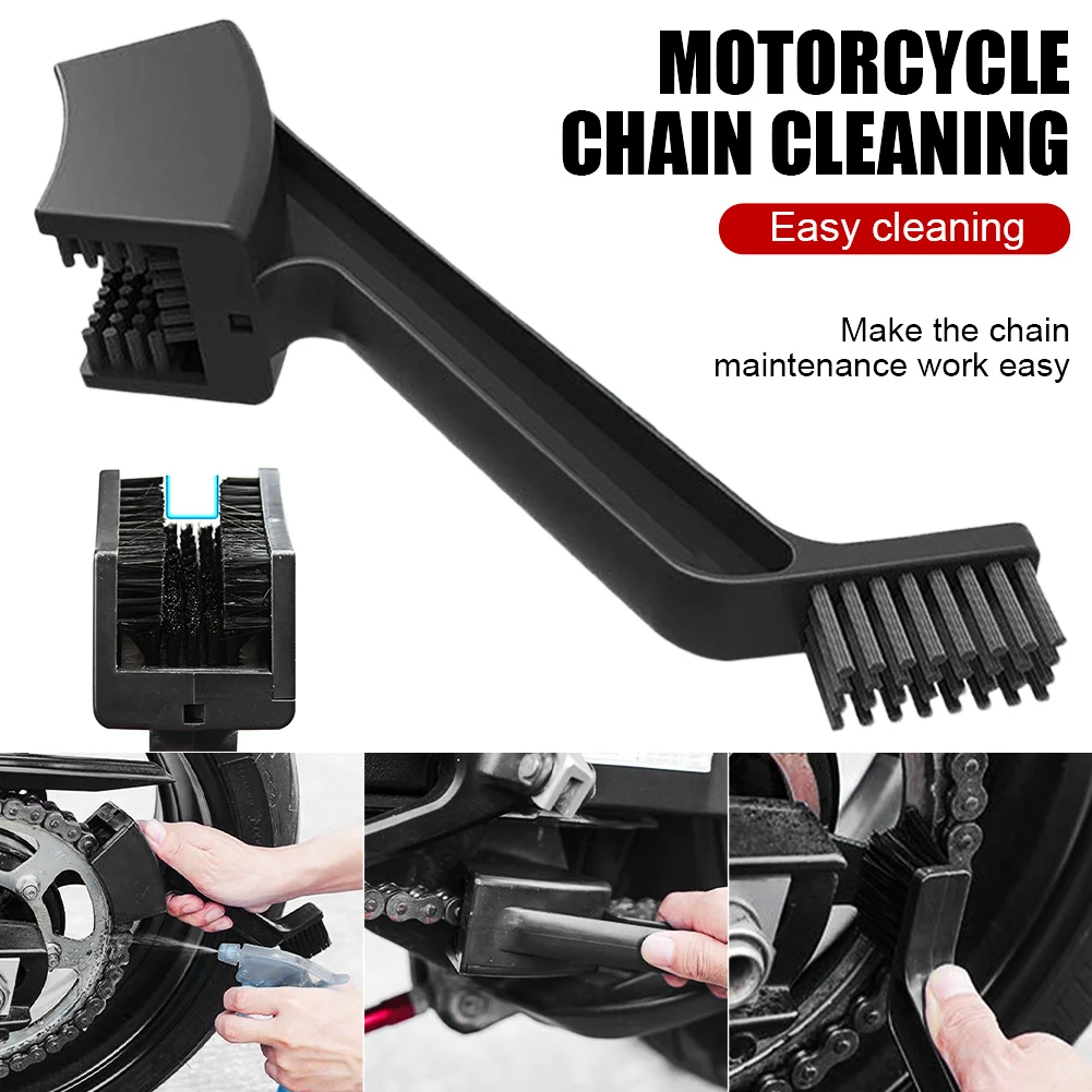 

2022new Motorcycle Bicycle Chain Clean Brush Gear Chain Brush Rim Care Tire Cleaning Brush Universal Motorcycle Clean Dirt Smart