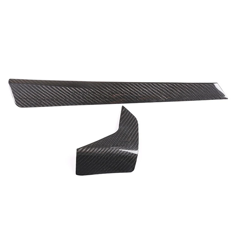 2 Pcs Real Carbon Fiber Central Control Dashboard Cover For BMW New 3 Series 2020