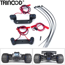 TRINOOD Front and Rear LED Lights Bar Headlight Taillight Spotlight Lamp for E-REVO 2.0 1/10 4WD Monster Truck Parts