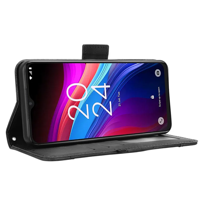 ل TCL 503 الفاخرة الجلد يشعر بلون الجلود ل TCL 503 فتحة للبطاقات حماية جراب الهاتف المحمول