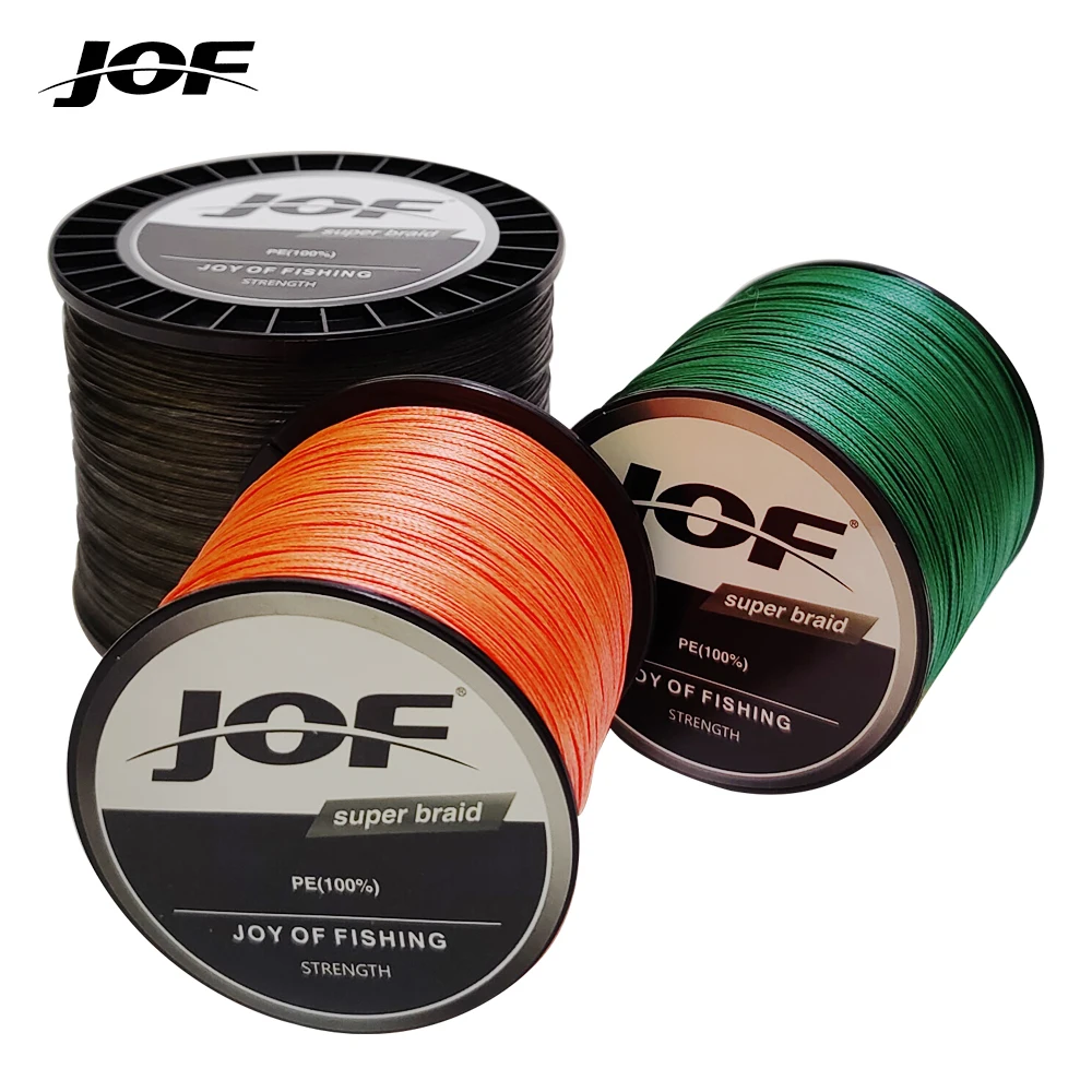 JOF 8-Fach Geflochtene Angelschnur 500M 300M 1000M PE Multifilament Mehrfarbig Japanische Extrem Starke Verschleißfeste Schnur