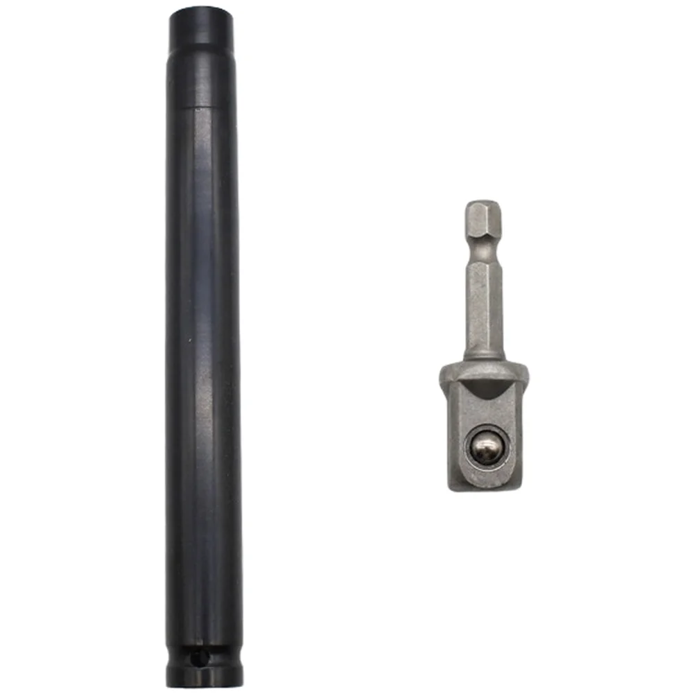 Leveling Socket Set 14mm Hex Sleeve With Drill Extension Rod For Ceiling Keel Grid Installation High Carbon Steel Tool Kit