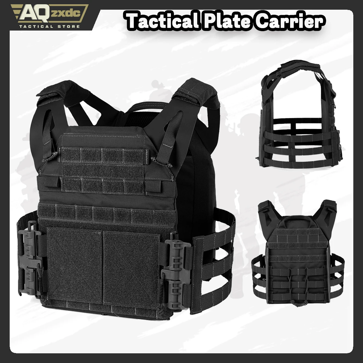 

AQ zxdc PTT Molle Tactical Gear Hunting Shooting Chaleco Tactical Plate Carrier JPC2.0 Tactical Vest for Airsoft Cs War Game
