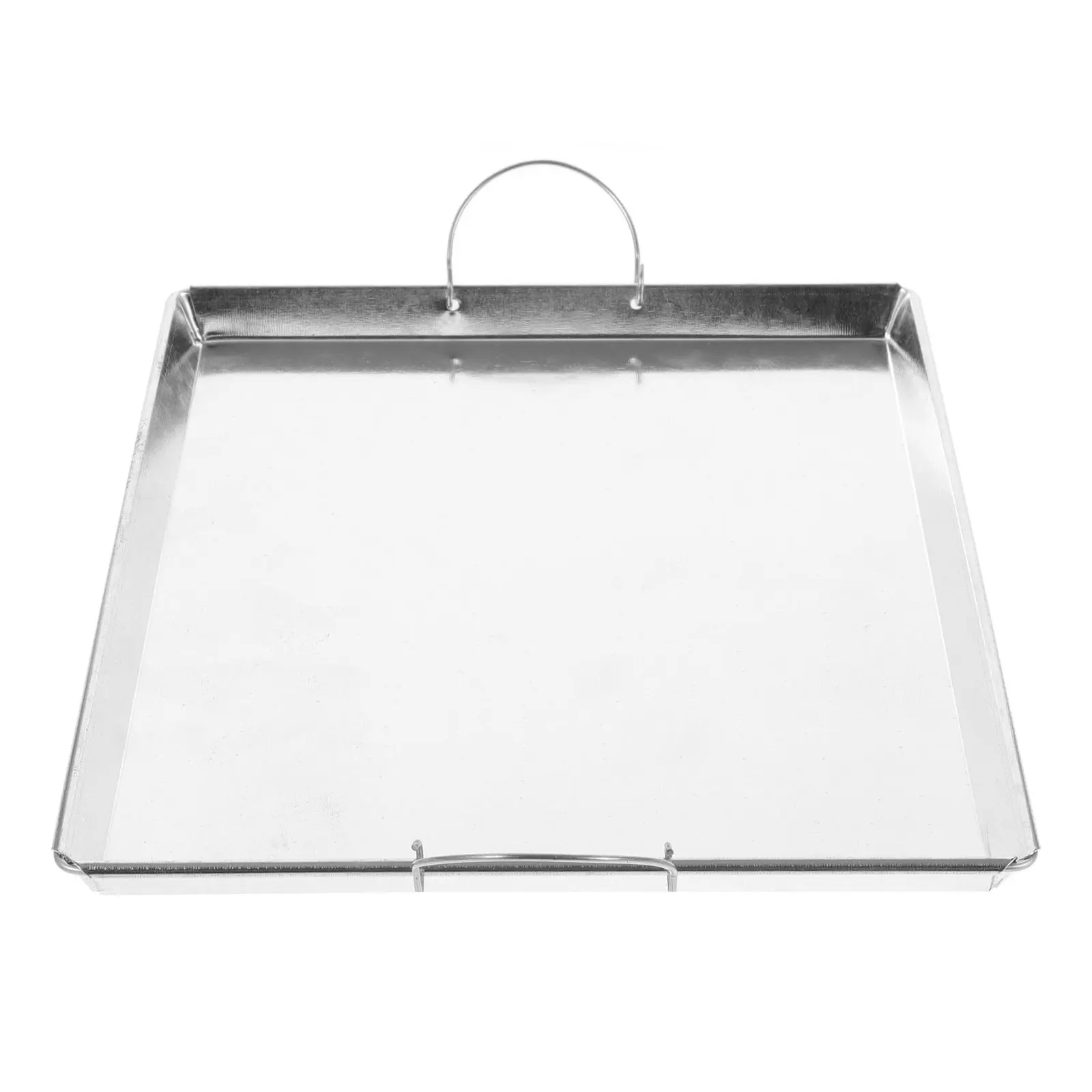 Metal Rectangular Rice Noodle Rolls Steamer Tray Portable Food Tray Multi Functional Steaming Pan for Home Party Camping