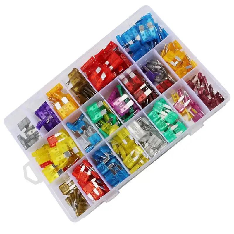 

For 2-40A Fuses Automotive Fuses Assortment Kit Fuse Set Fuses Assortment Kit 420X Automotive Fuses 2A-40Amp Vehicle Fuses