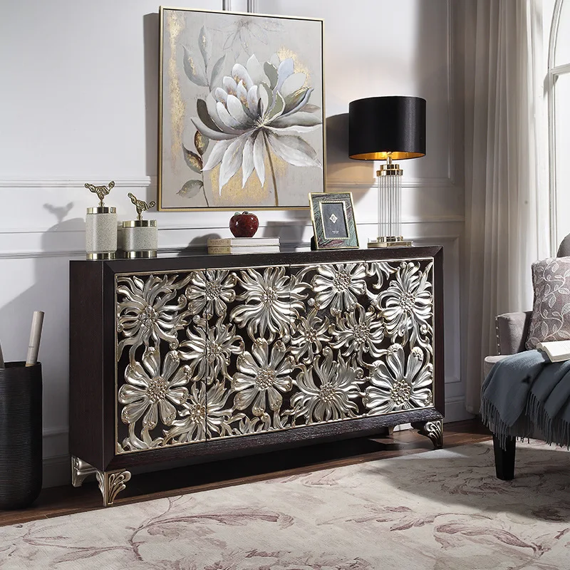 

Light luxury door shoe cabinet partition cabinet villa living room storage cabinet