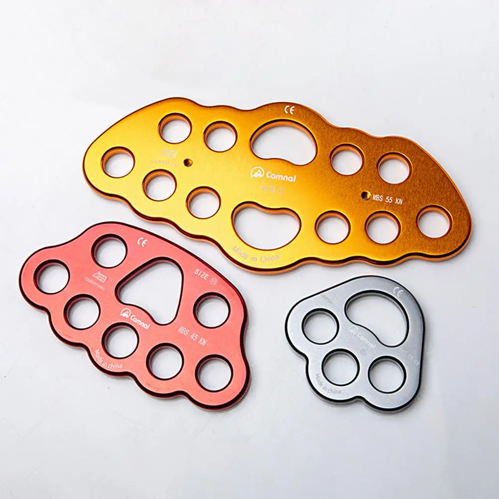 Descender Plate Heavy Duty Strong Load Bearing Descender Plate Wear-resistant Climb Rigging Plate Climbing Gear