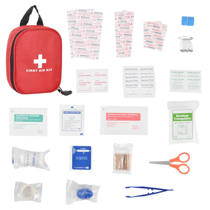 

Portable Travel Home First Aid Kit Bag Pouch Outdoor Camping Medicine Emergency Survival Kit Layered Storage Medical Supplies