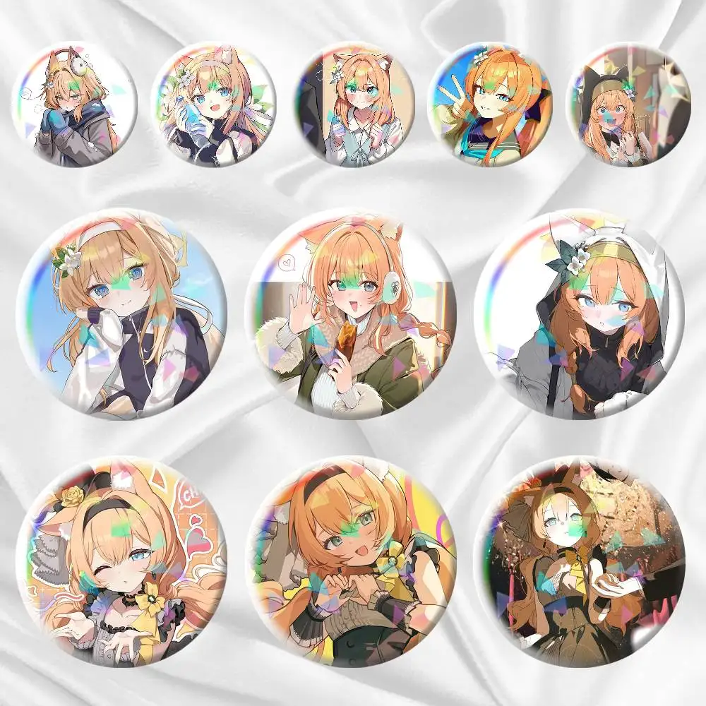 

Iochi Mari Idol Blue A-Archive 75mm 44mm 25mm Accessories Toys Badge Brooch Backpack Hat Pins