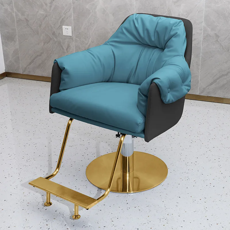 Up-and-down Barber Chairs Rotating Simple Trendy Barber Chairs Internet Nice Commercial Furniture Sedia Da Barbiere ZY40LFY
