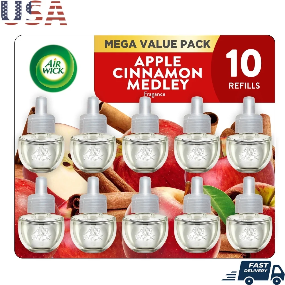 المكونات في الزيت المعطر معطّر الهواء دفئا عبوات التفاح القرفة Medley 10 عدد الزيوت الأساسية عطر المنزل طويل الأمد