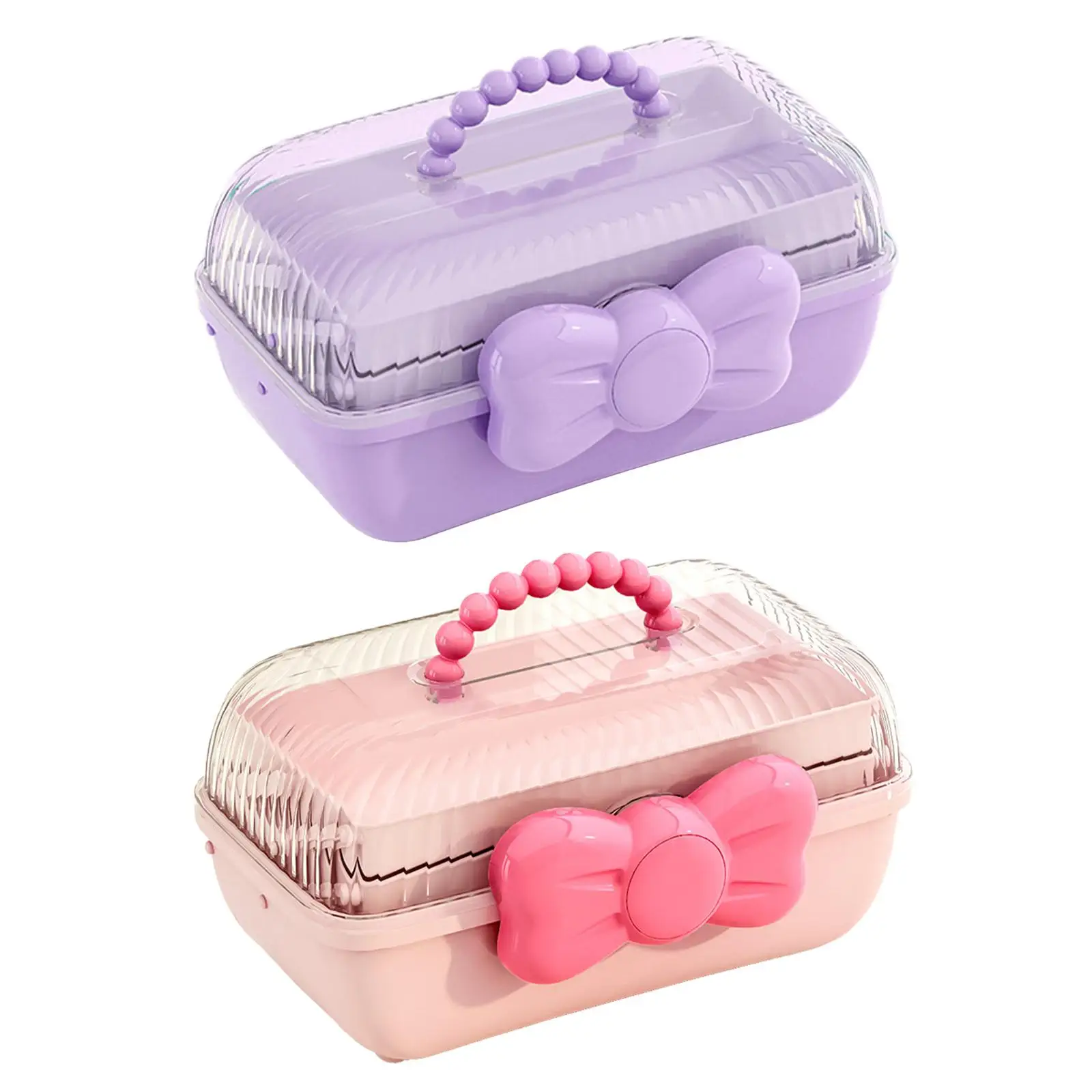 Portable Jewelry Case Organizer Container Compartment Ornate Vanity Display Organiser Boxes