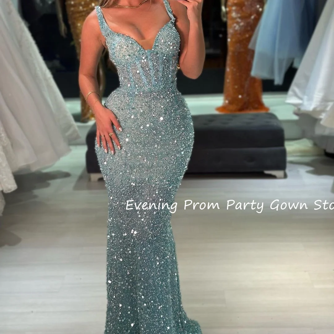 

Роскошные вечерние платья с блестками, платье русалки для особых мероприятий, платья de fiestas elegantes mujer فستان سهره преми России по индивидуальному заказу 2025
