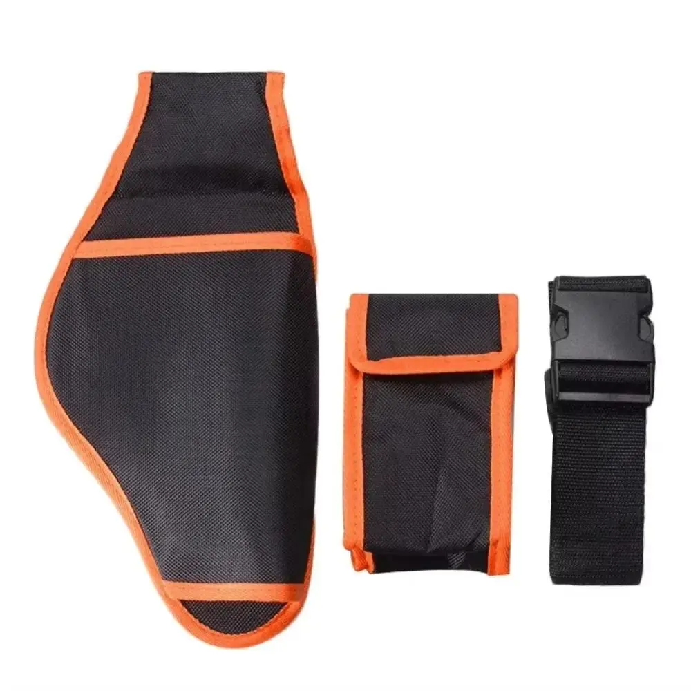 Battery Storage Box Electric Pruning Shear Waist Bag Belt Black & Orange Belt Tool Kit Electric Shears Pockets Aesthetic