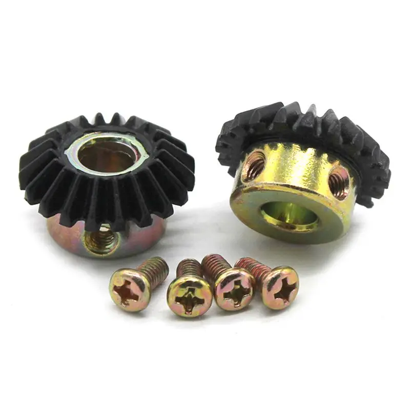 20T Bevel Gear 8MM Hole Model Gear 90 Degree Transmission Steering With 20 Teeth Hardware Iron Gear Beve конические шестерниl