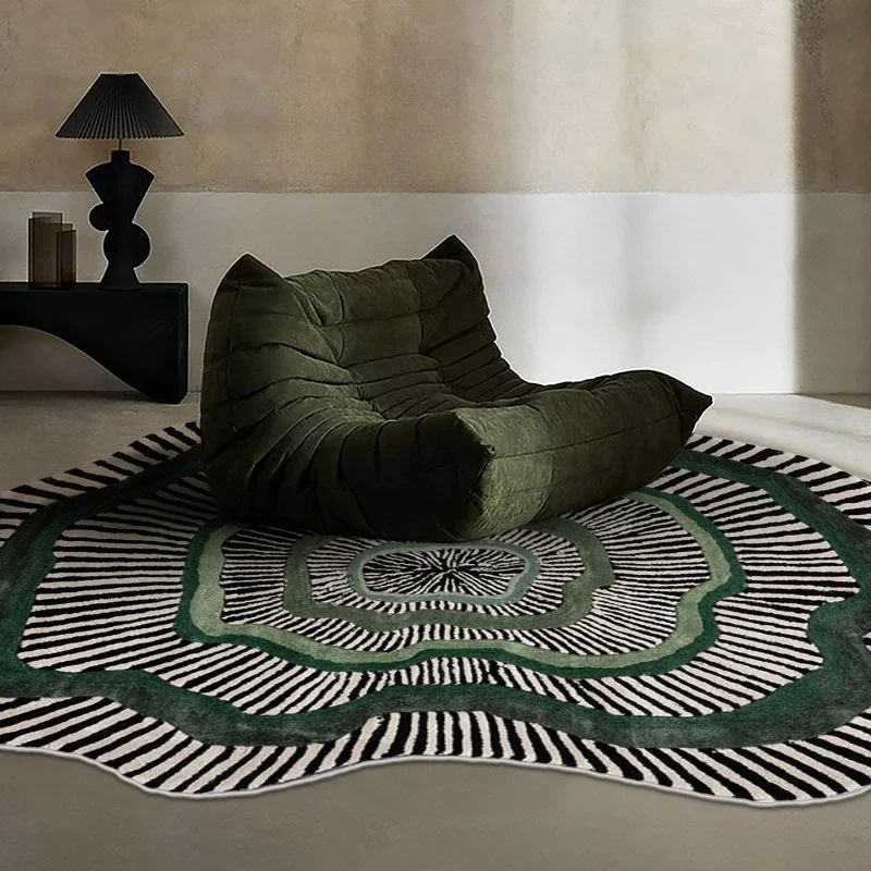 Irregular Shape Carpets for Living Room Large Area Bedroom Decor Soft Carpet Washable Cloakroom Rug Anti-slip Bedside Floor Mat