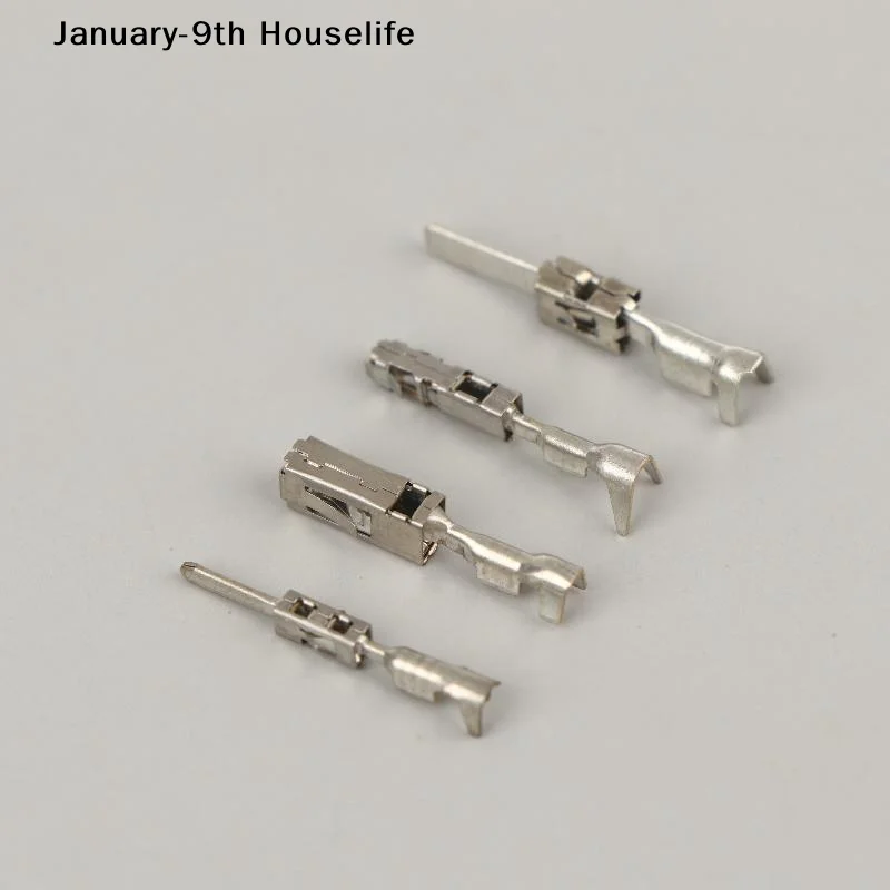 10Pcs Female Male Crimp Terminal 0.35mm 2-2.5mm² For Car Big J519 BCMJ519 Car Terminals 2.8mm 1.5mm Pin Terminal