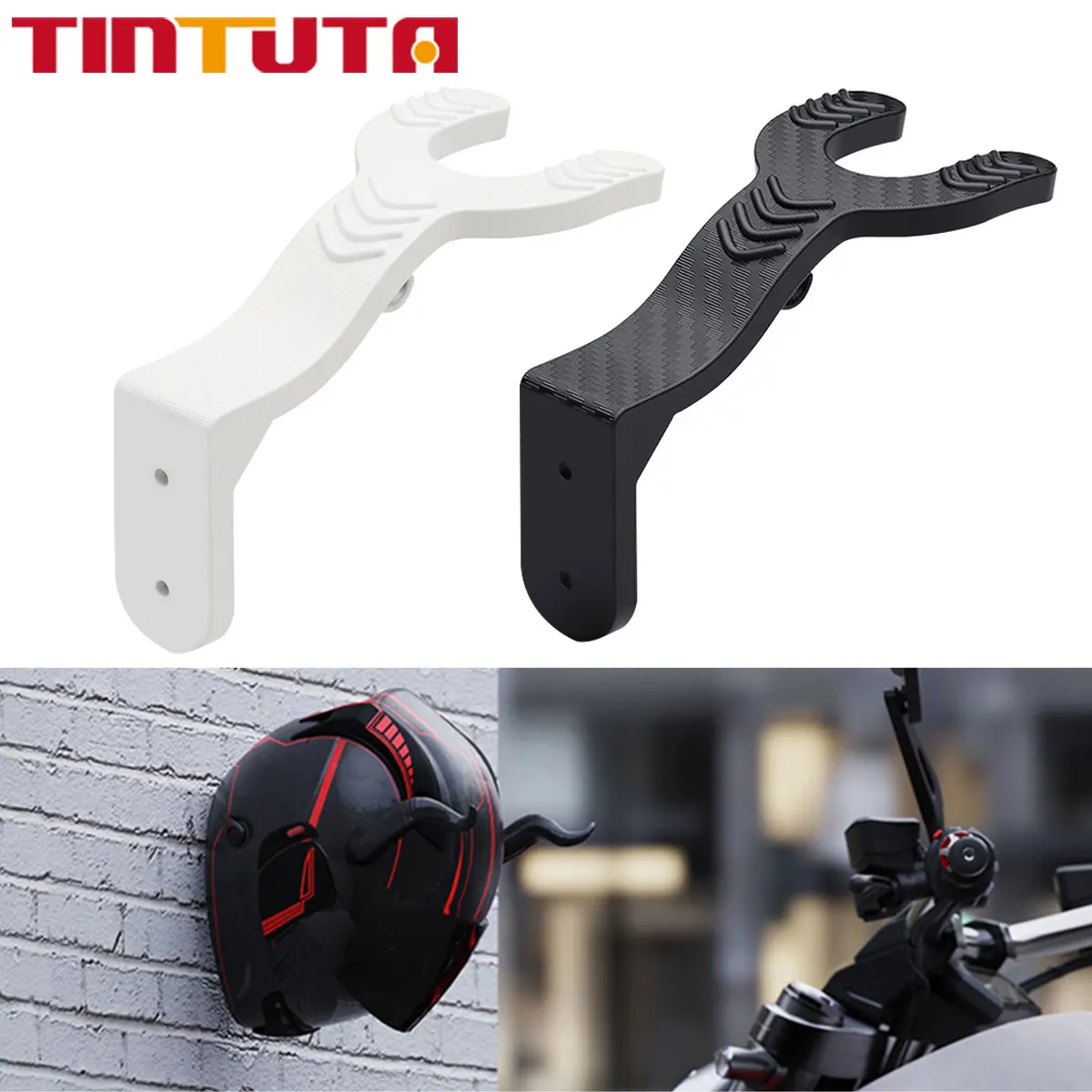 1PC Helmet Rack Wall Mounted Motorcycle Helmet Hook Racks Multipurpose Hook Hanger Home Luggage Jacket Holders