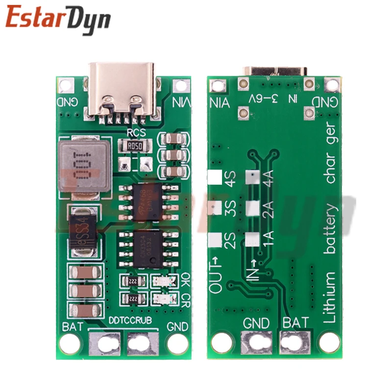 Multi-Cell 2S 3S 4S Type-C To 8.4V 12.6V 16.8V Step-Up Boost LiPo Polymer Li-Ion Charger 7.4V 11.1V 14.8V 18650 Lithium Battery