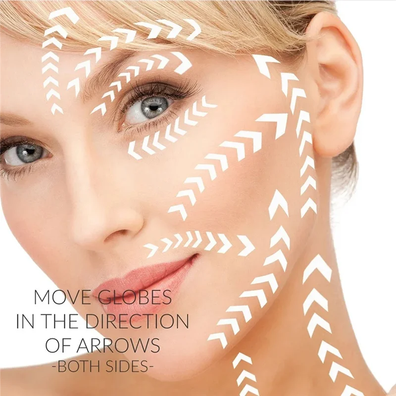 Able-globes de gelo para rosto e olhos, rolo de gelo de aço inquebrável giratório 360 para cuidados faciais, ferramenta ideal para cuidados com a pele