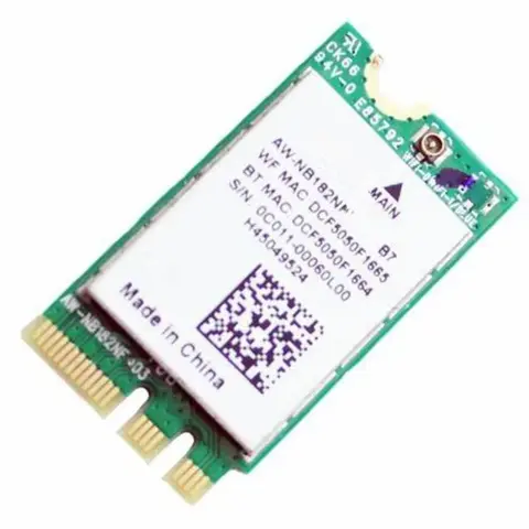 Karta adaptera bezprzewodowego do karty WIFI + Bluetooth NGFF AzureWave AW-NB182NF Azurewave AW-NB182NF AR9565 QCNFA335