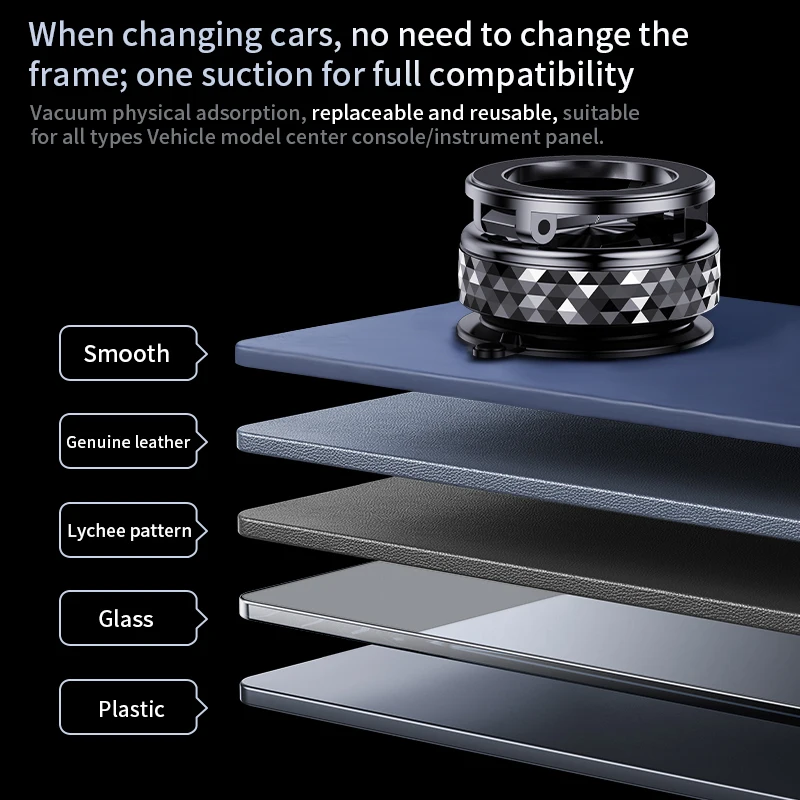 Vacuum Magnetic Phone Holder Portable 360° Multifunctional Foldable Rotatable Suction Cup Stand For iphone 17 Samsung Bracket