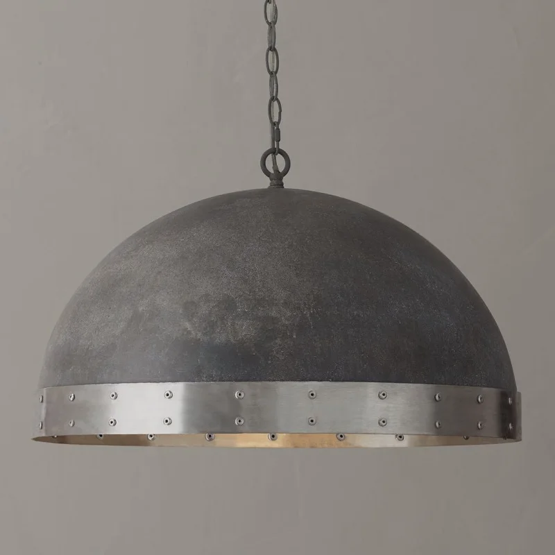 

American retro industrial style minimalist iron pot pendant lamp, bar counter, restaurant entrance lighting designer, model room