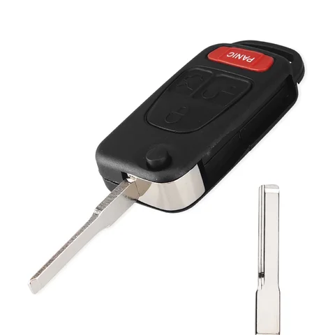 KEYYOU 2/3/4 кнопка сменного удаленного откидного автомобильного ключа для Mercedes Benz W124 W168 W202 W203 A C E ML C CL S SL SEL SLK E113