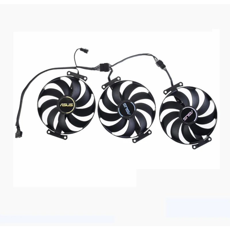 87MM T129215BU Graphics card fan For ASUS ATS RTX3060Ti 3070 MEGALODON 3Pcs/Set