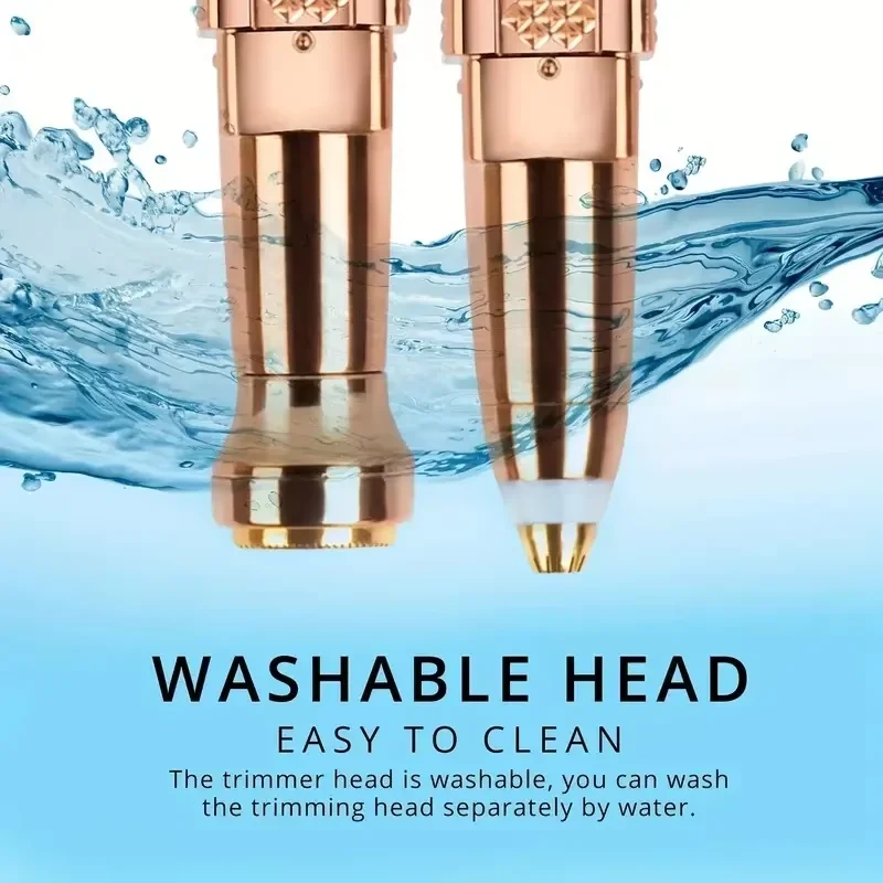 Women's 2-in-1 Electric Hair Removal Device Lip Balm Style Eyebrow Trimming Shaving Special Tool for Underarm Leg Hair Removal