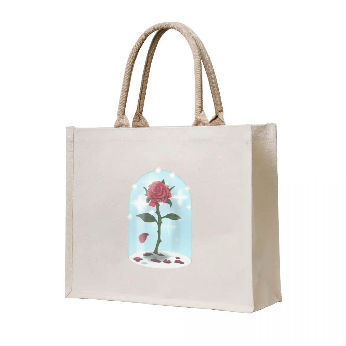 

Enchanted Rose - Single Rose Encased Tote Bag female bag Fabric bag bags woman 2025 Big women