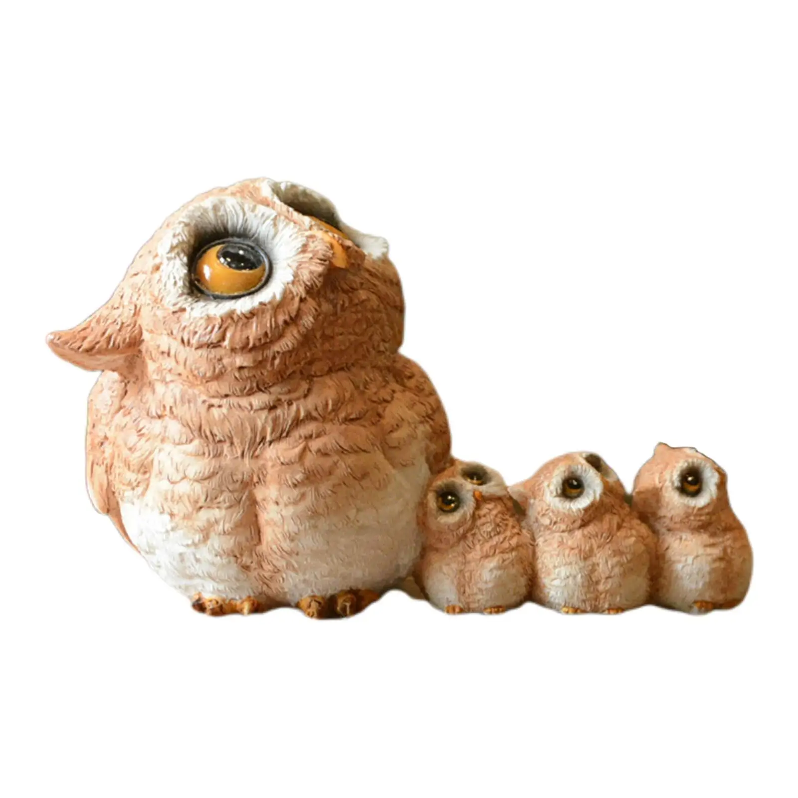 Artificial Resin Owl Figurines Statue Garden Yard Office Study Desktop Decor