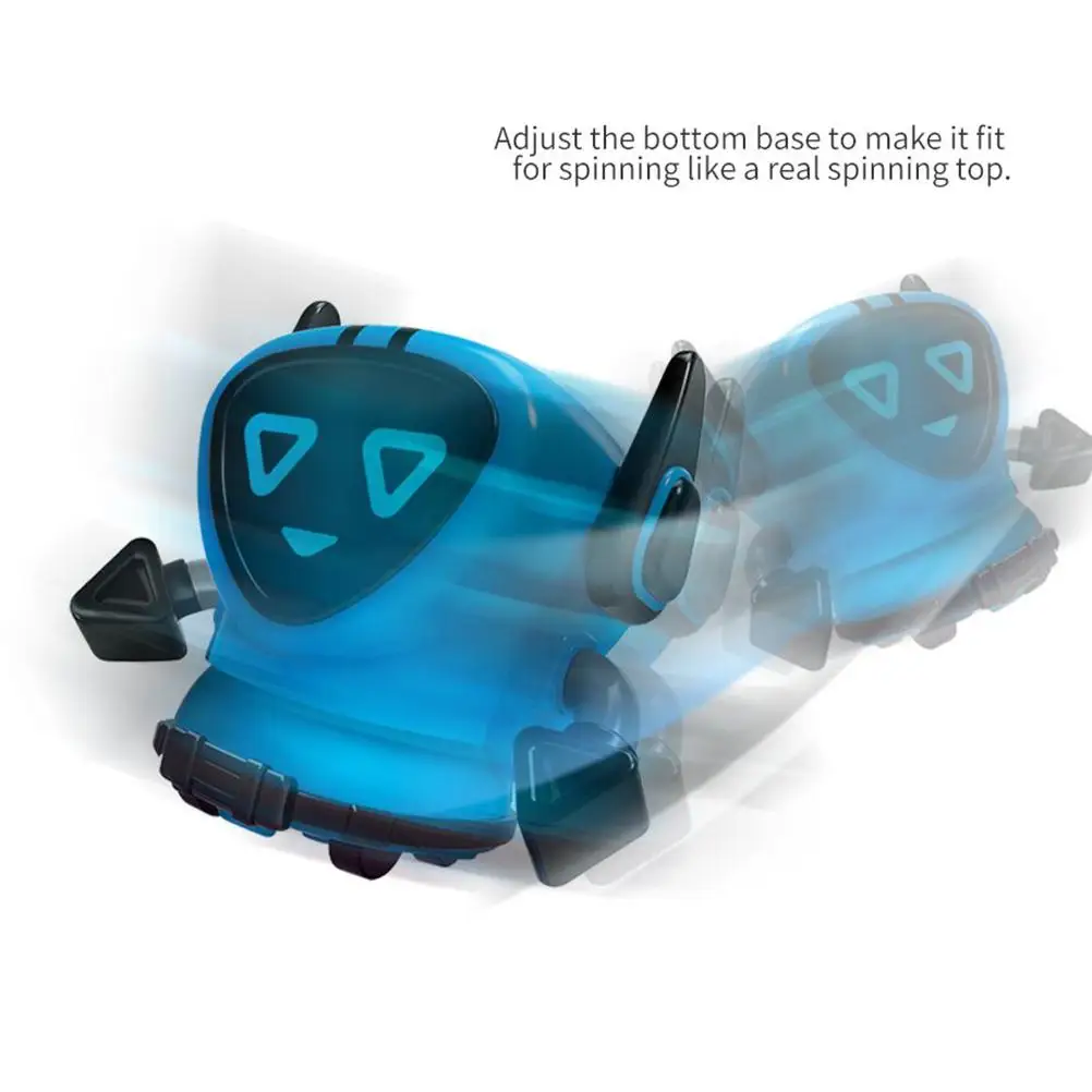 Robot gyroscopique assemblé à monter soi-même, jouet éducatif pour enfants, puissance de Friction, Mode St ing, télécommande, ABS bleu