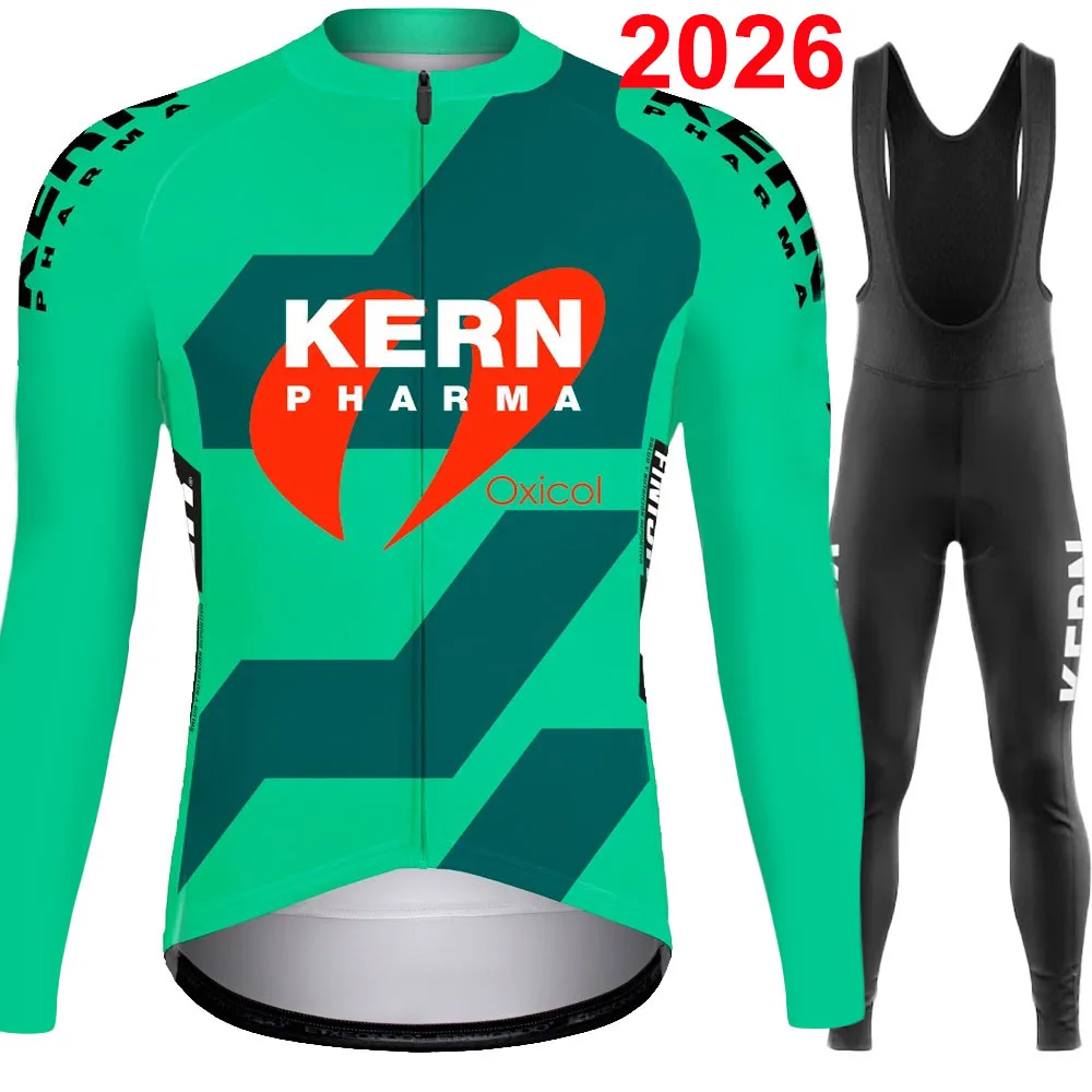 

Kern Pharma 2026 Cycling Jersey Set Summer Winter Spain Clothing Suit Mens Long Sleeve MTB Bike Road Pants Bib Ropa Ciclismo