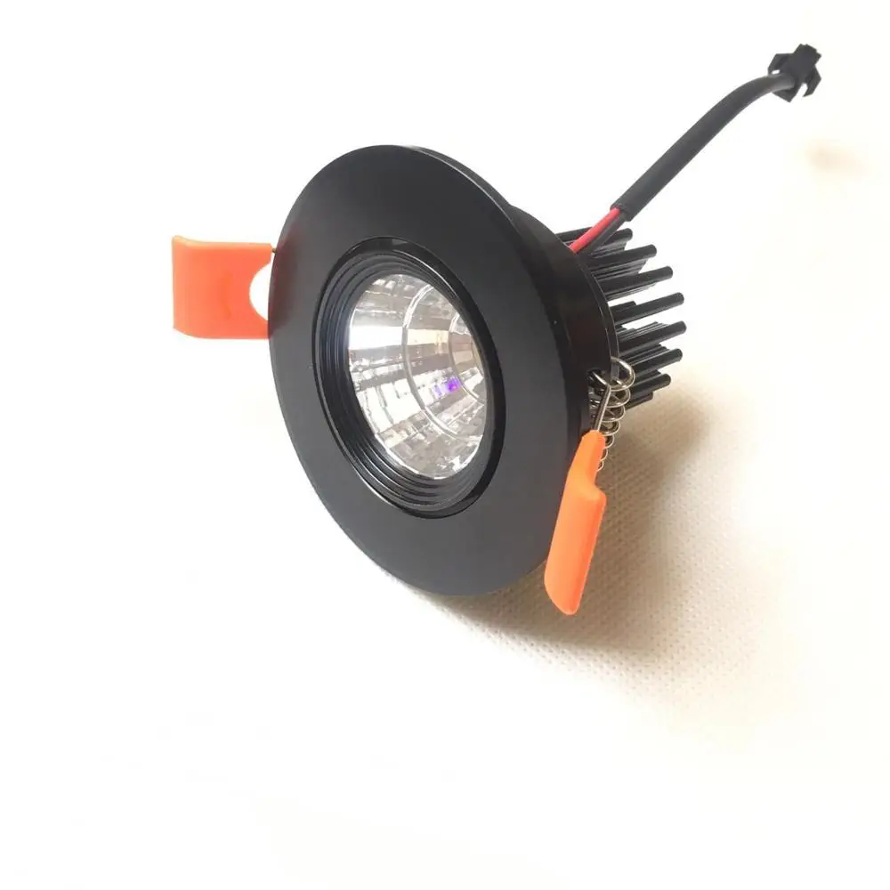 COB Led Downlight itu Dimmable hitam profil Mini 3W tersembunyi Spot Light rumah dalam ruangan desain baru