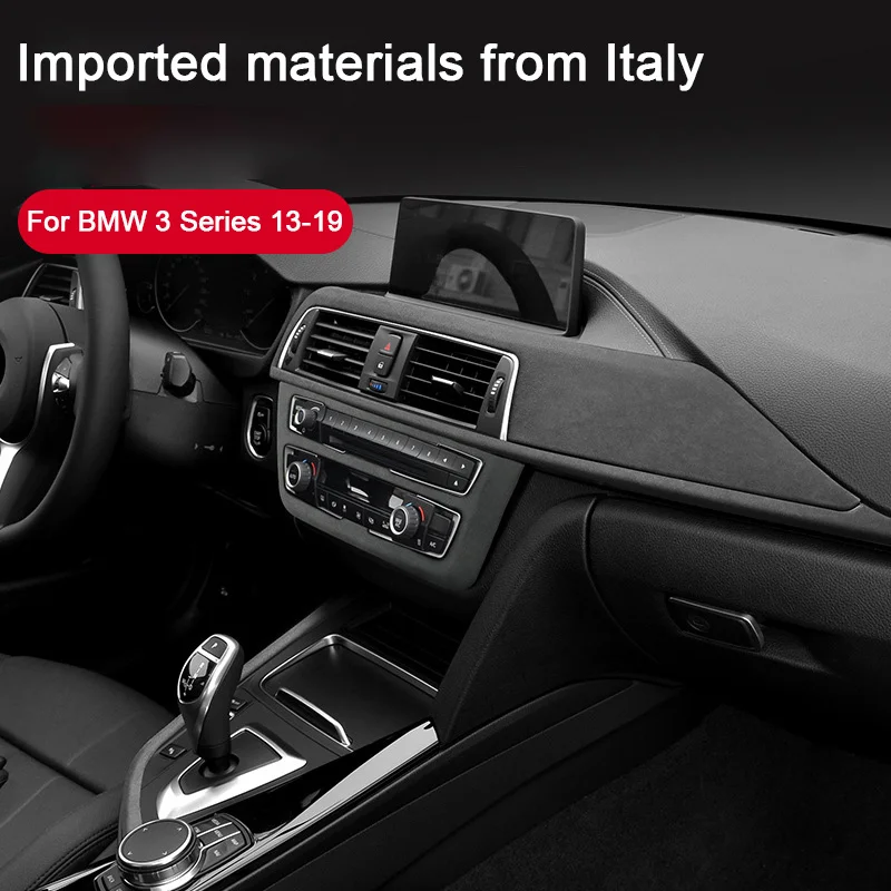 

Suede Overlays Interior Cover For BMW 3 series F30 F32 F33 F34 F35 F36 2013-2017 2018 2019 Center Shift Panel Rear AC Air Outlet
