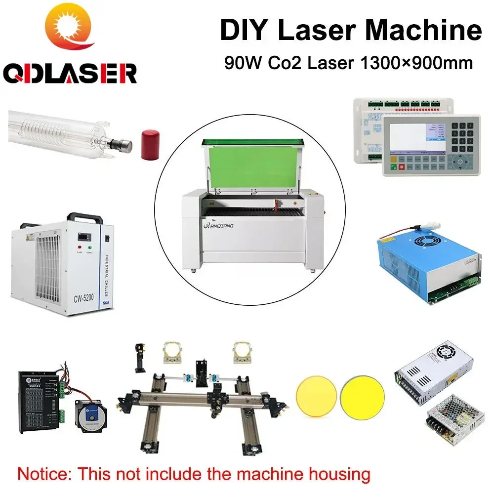 QDLASER DIY RECI W2 Laser Mechanical Kit Customized for 1390 CO2 Laser Machine Laser Solution of All Parts