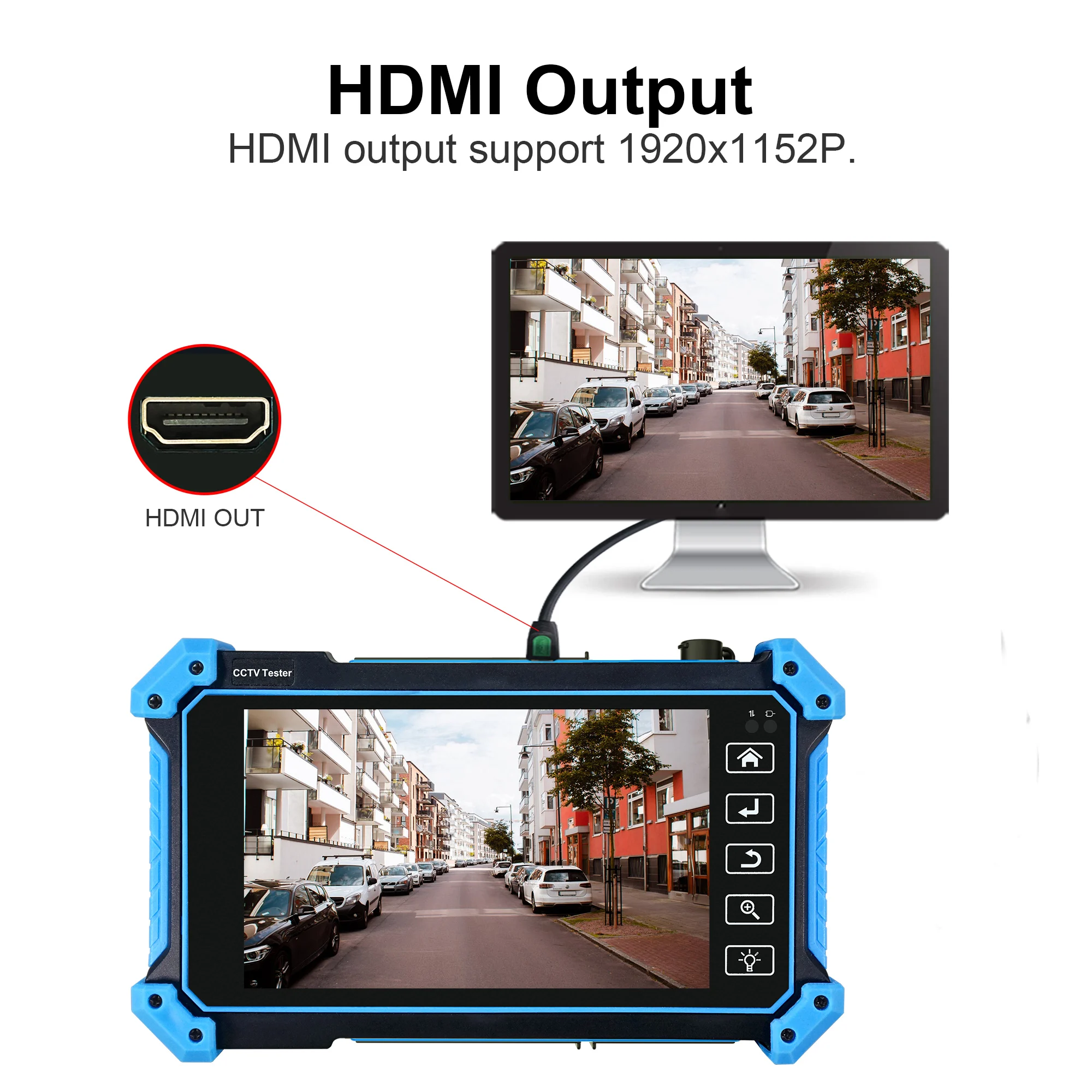 WANGLU ترقية 8K IPC-5100C زائد IP كاميرا تستر 8MP IP CVI TVI AHD التناظرية كاميرا تستر VGA و 4K HD المدخلات IP كاميرا تستر