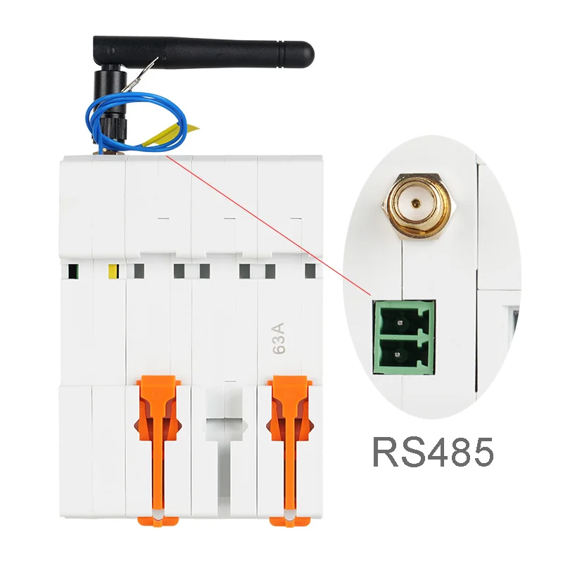 Tuya Smart WiFi 3P MCB RS485 Breaker Prepaid Meter Timer Switch Voltage Current Protector Voice Control Alexa Google Alice