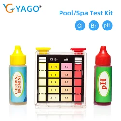 PH Test Kit Tester Free Chlorine Meter Bromine Meter for Swimming Pool Hydroponics Aquarium Accessories