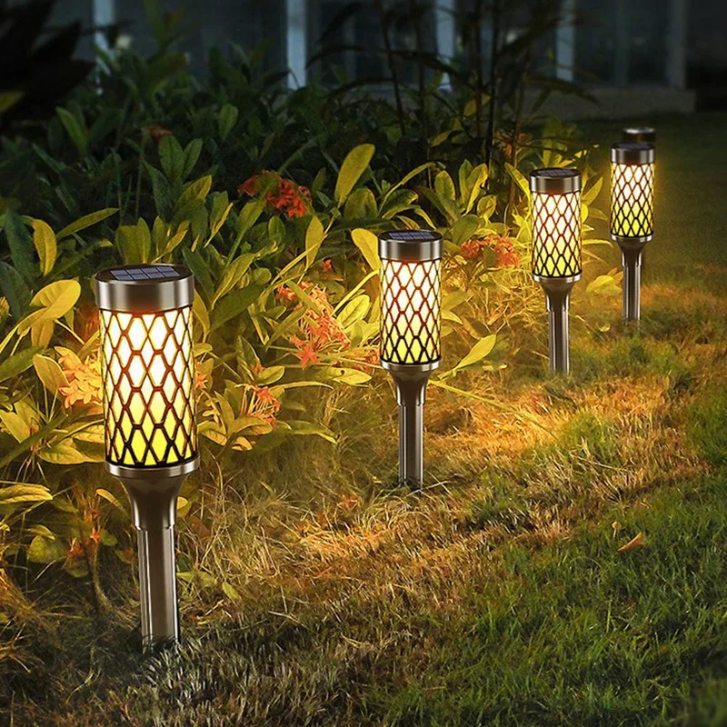 Solar Lights Outdoor Waterproof High Lumen Solar Garden Lamp Sun LED Lights For Sidewalk Yard Patio Landscape