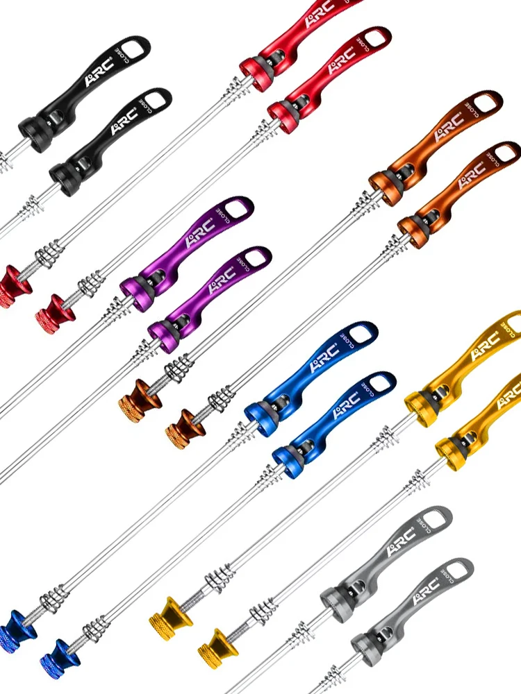 AliExpress ARC bike hubs quick release qr 100mm 130mm 135mm bicycle axles skewers black red blue gold orange gray purple front rear hub parts