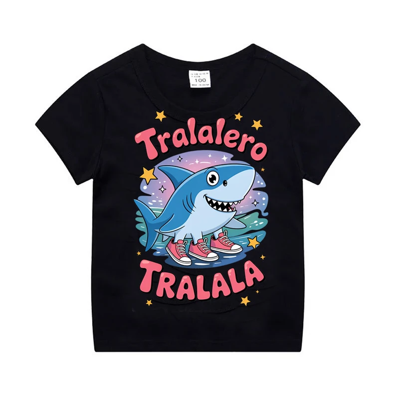 Italian Brainrot Animals Mens T-shirt Cappuccino Assassino Short Sleeve Tops For Kids Funny Meme Cute Tees Summer Clothing