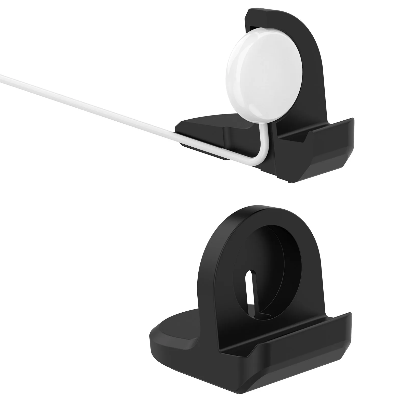 แท่นวางอะแดปเตอร์ชาร์จในรถยนต์ตั้งโต๊ะสำหรับ Google Pixel Watch 3/2 45มม. 41มม. สายชาร์จ USB อุปกรณ์เสริมตัวยึดซิลิโคน