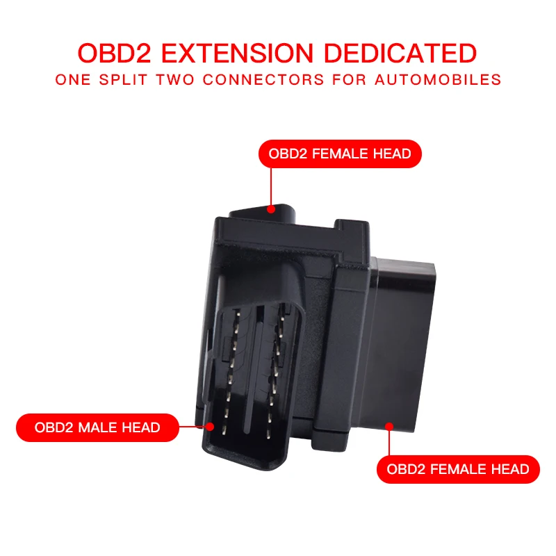 Car Obd One Minute Two Extension Cord One Minute Three Minute Wire Device Car Computer Male and Female 16 Needle 16 Core Adapter - Image 3