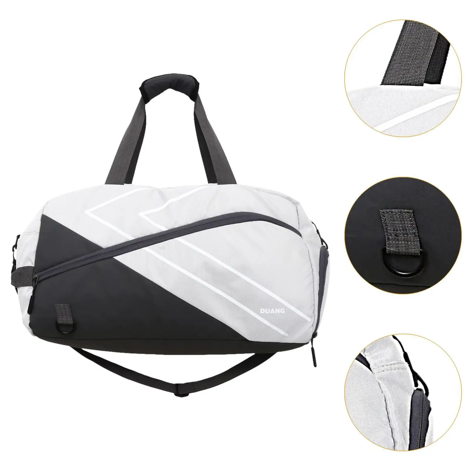 حقيبة كروس لمضرب التنس، حقيبة كرة الريشة مع حجرة للأحذية، ملابس حمل #5