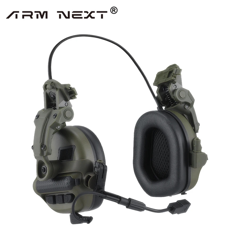 ARM NEXT Army Shooting Earmuffs Tactical Helmet Headset Electronic Hearing Protector Active Noise Reduction Hunting Headphone