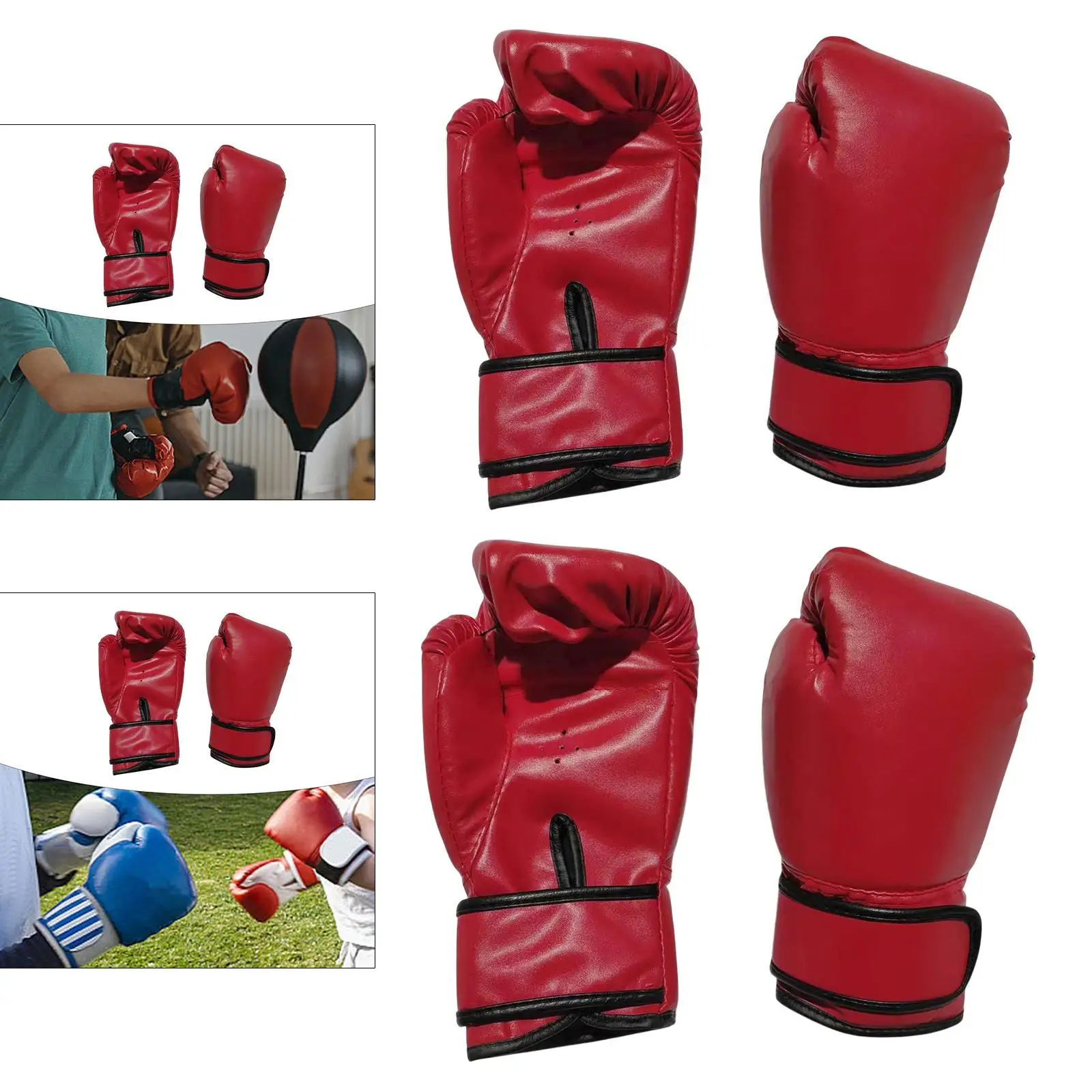 Boxing Gloves Training Gloves Equipment Multifunction Ergonomic Punching Bag Gloves Mitts for Playing Kickboxing Enthusiasts