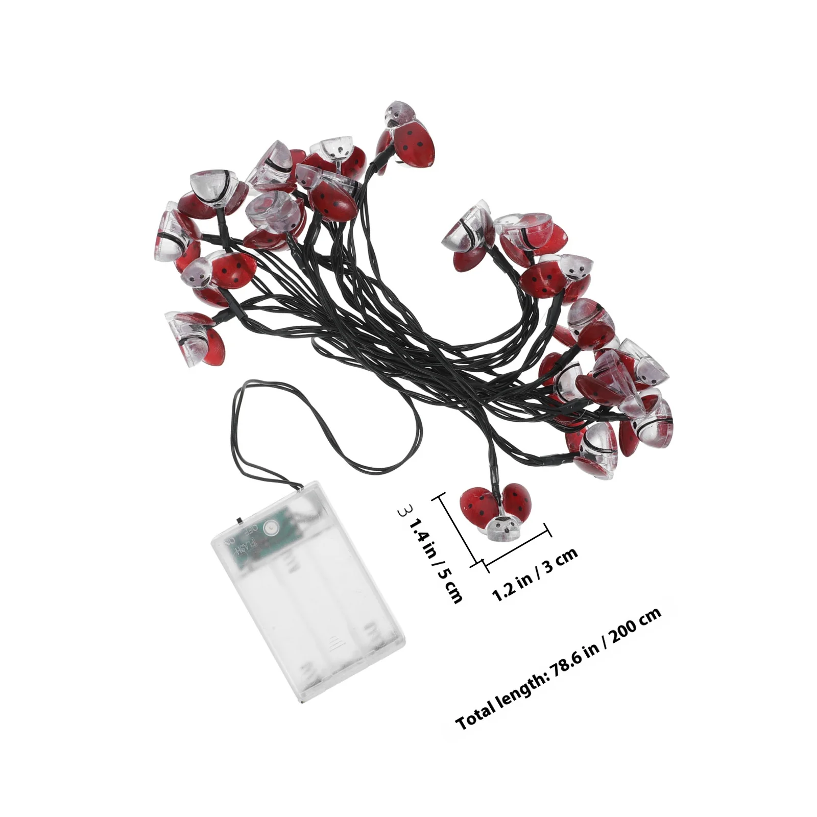 1 مجموعة أضواء سلسلة ملونة مصباح ليد قطاع لعيد الميلاد الديكور داخلي في الهواء الطلق مهرجان المنزل حديقة مول قلادة معلقة #4