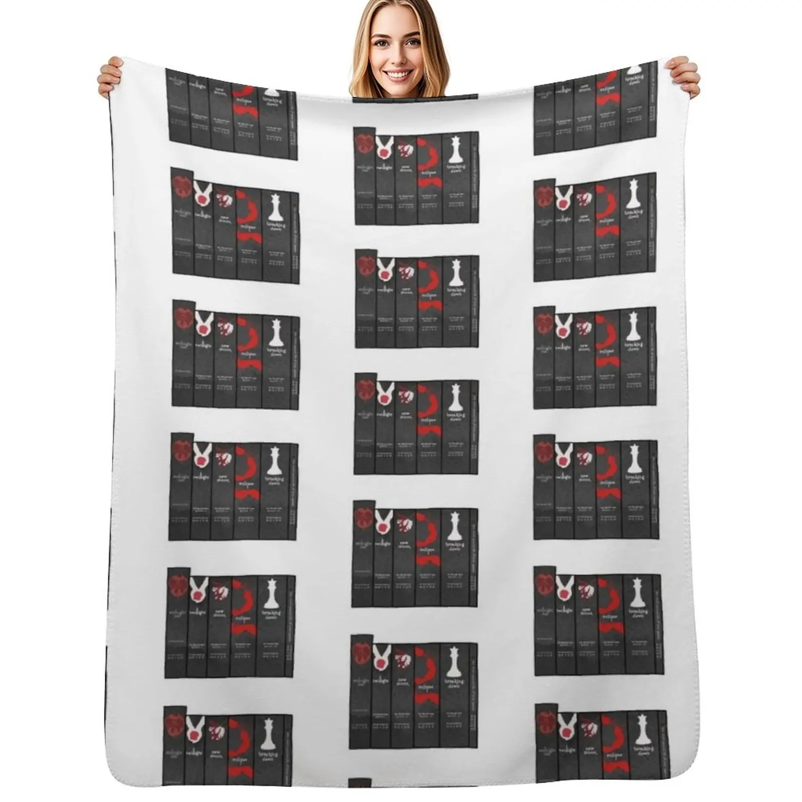 Twilight Book Stack Throw Blanket Furry Sofas Picnic For Baby christmas decoration Thermals For Travel Blankets